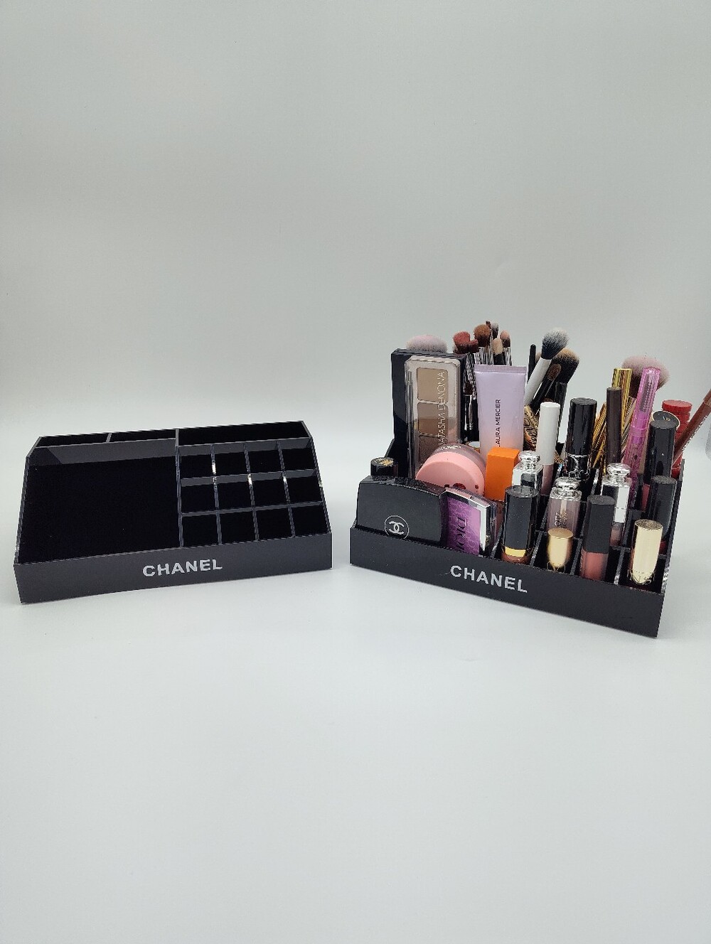 CHANEL Beauté Black Countertop Makeup Cosmetic Organizer Display